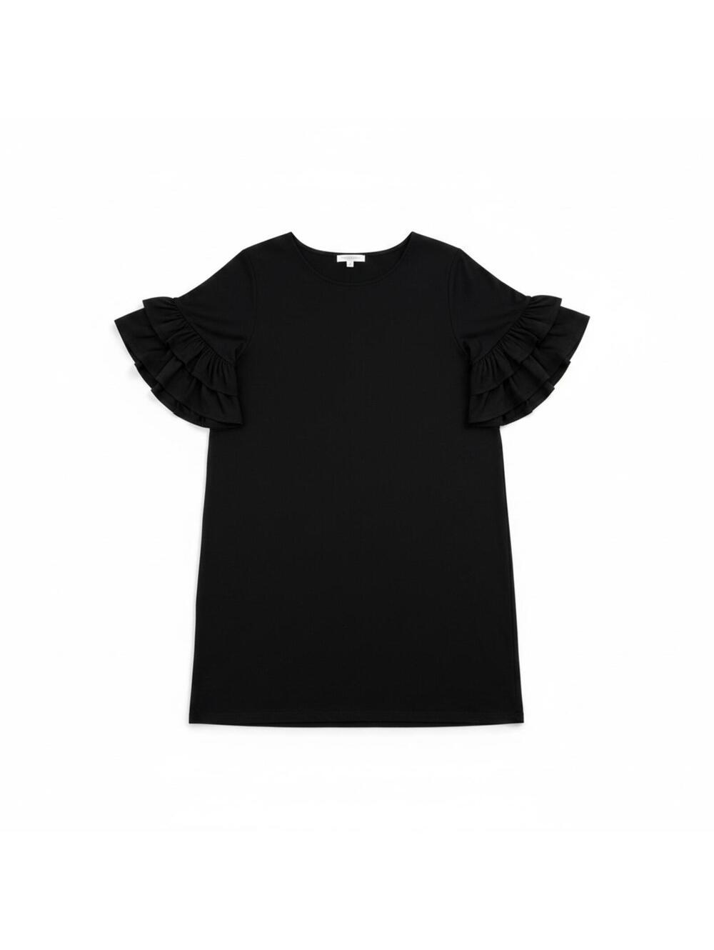 Lane Bryant Ruffle Sleeve Top NWT Women’s Size 26/28 Black Plus Size